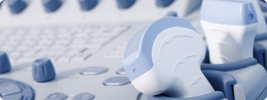 Sensor for ultrasound of mammary glands